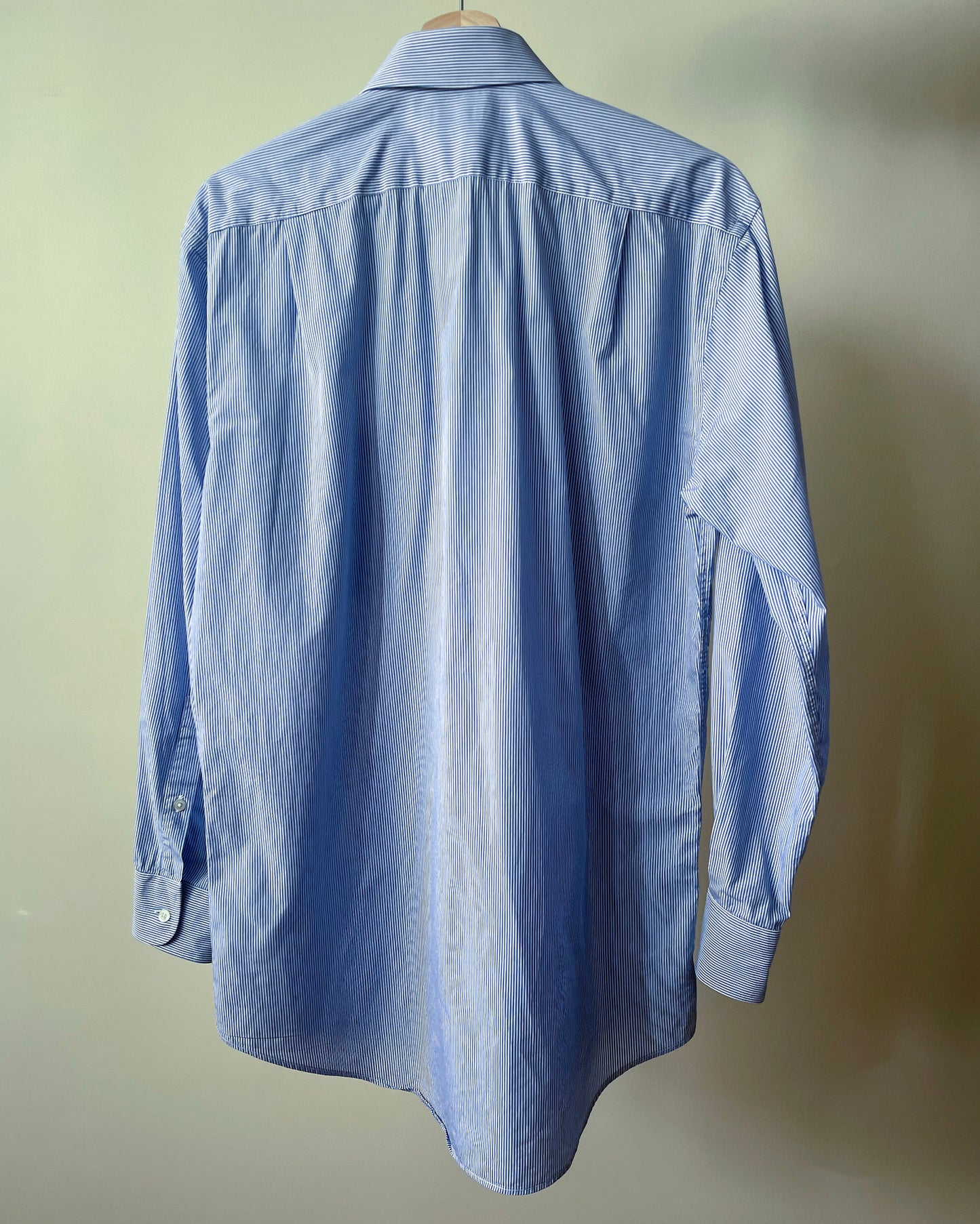 Vintage Brand Barneys New York Blue Cotton Stripe Shirt