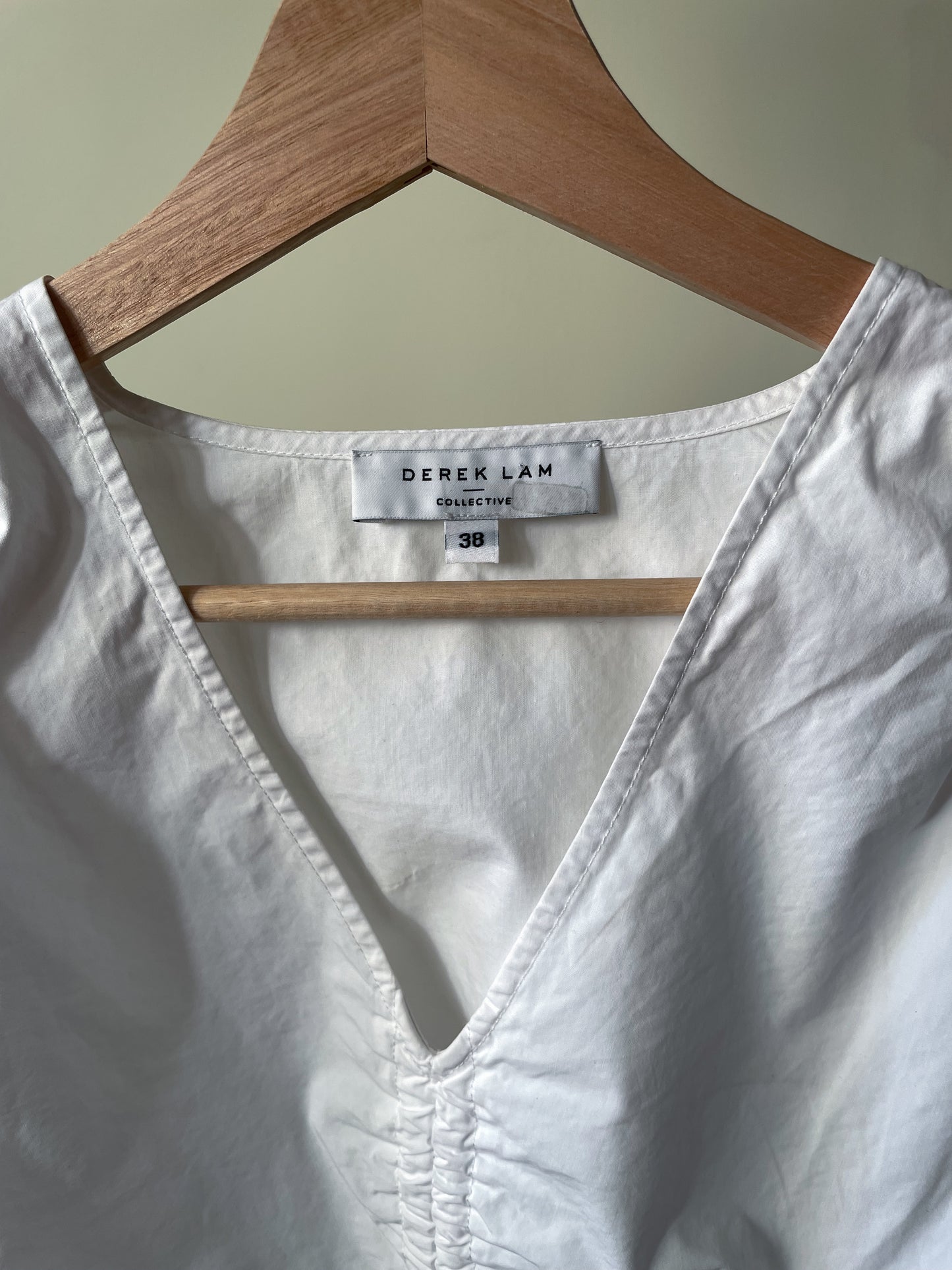 Preloved Designer Derek Lam Romantic White Cotton Crop Top